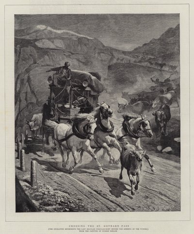 Attraversando il Passo del San Gottardo da Rudolf Johann Koller